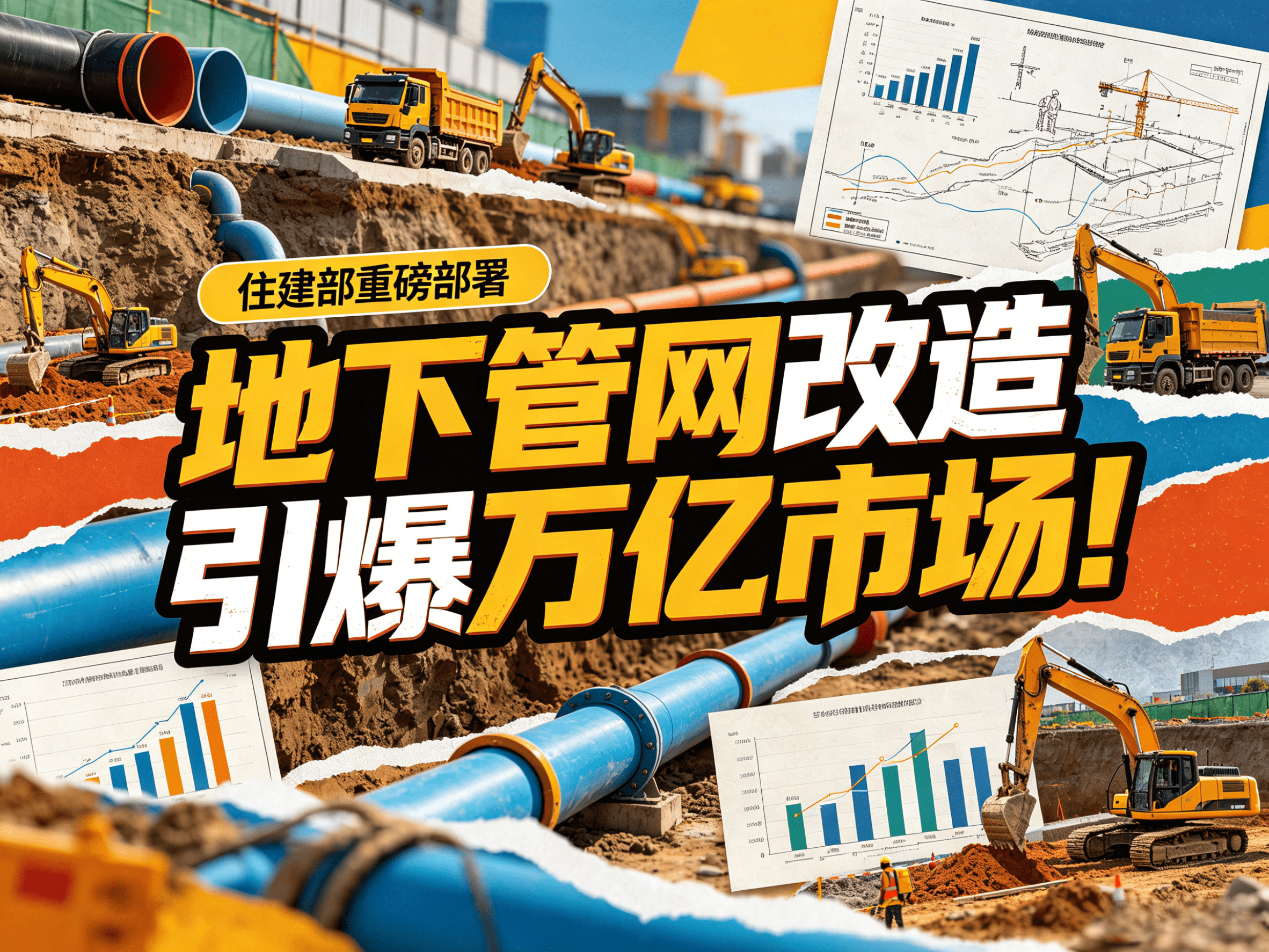 住建部重磅部署：地下管網改造引爆萬億市場！