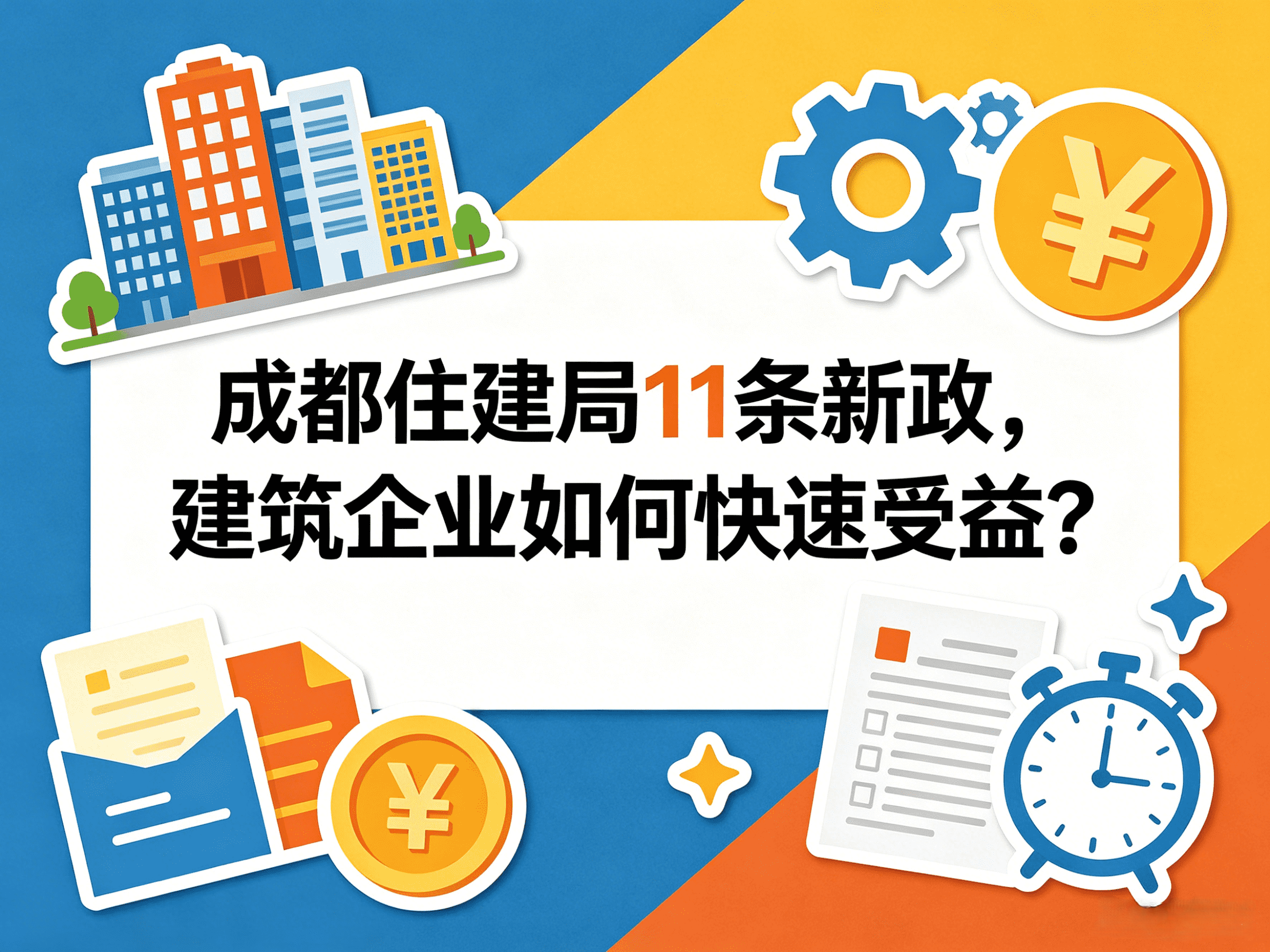 成都住建局11條新政，建筑業(yè)實現(xiàn)交地即開工