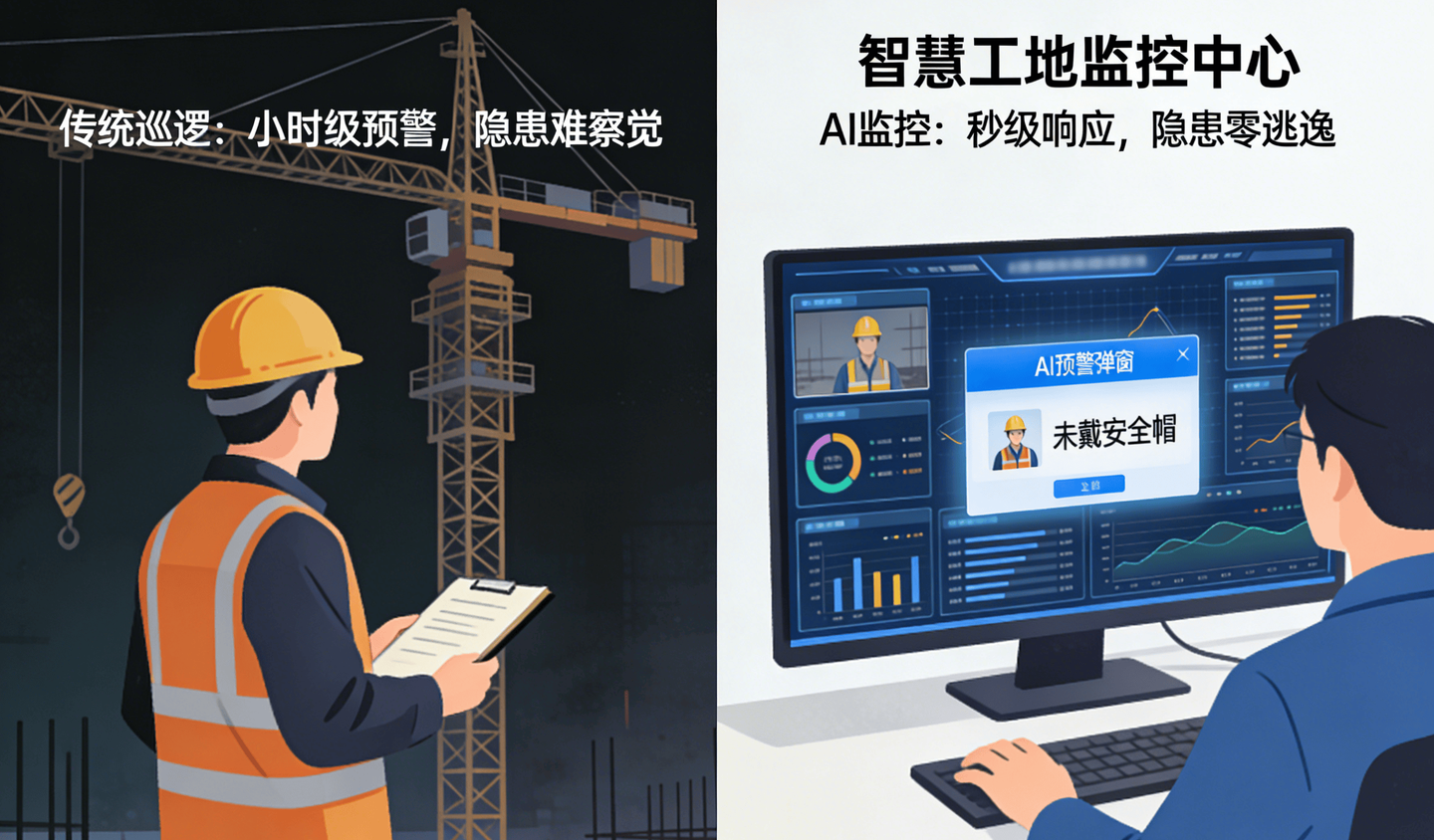 智慧工地AI視頻監(jiān)控，施工安全預(yù)警邁入“秒級(jí)時(shí)代”！