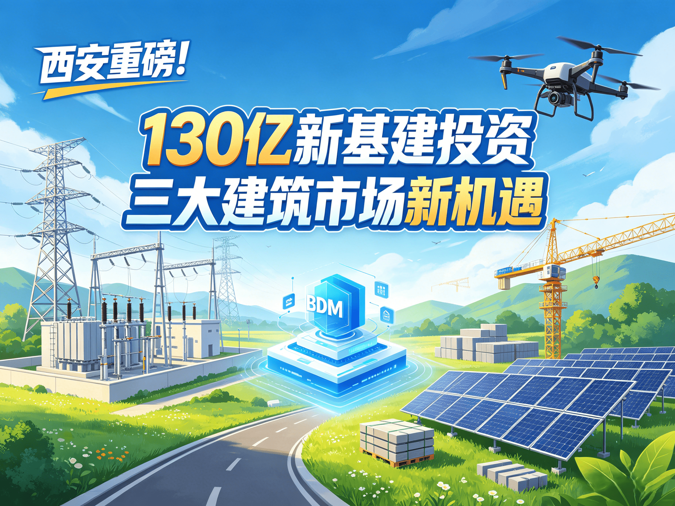 西安重磅！130億投資帶動建筑市場！