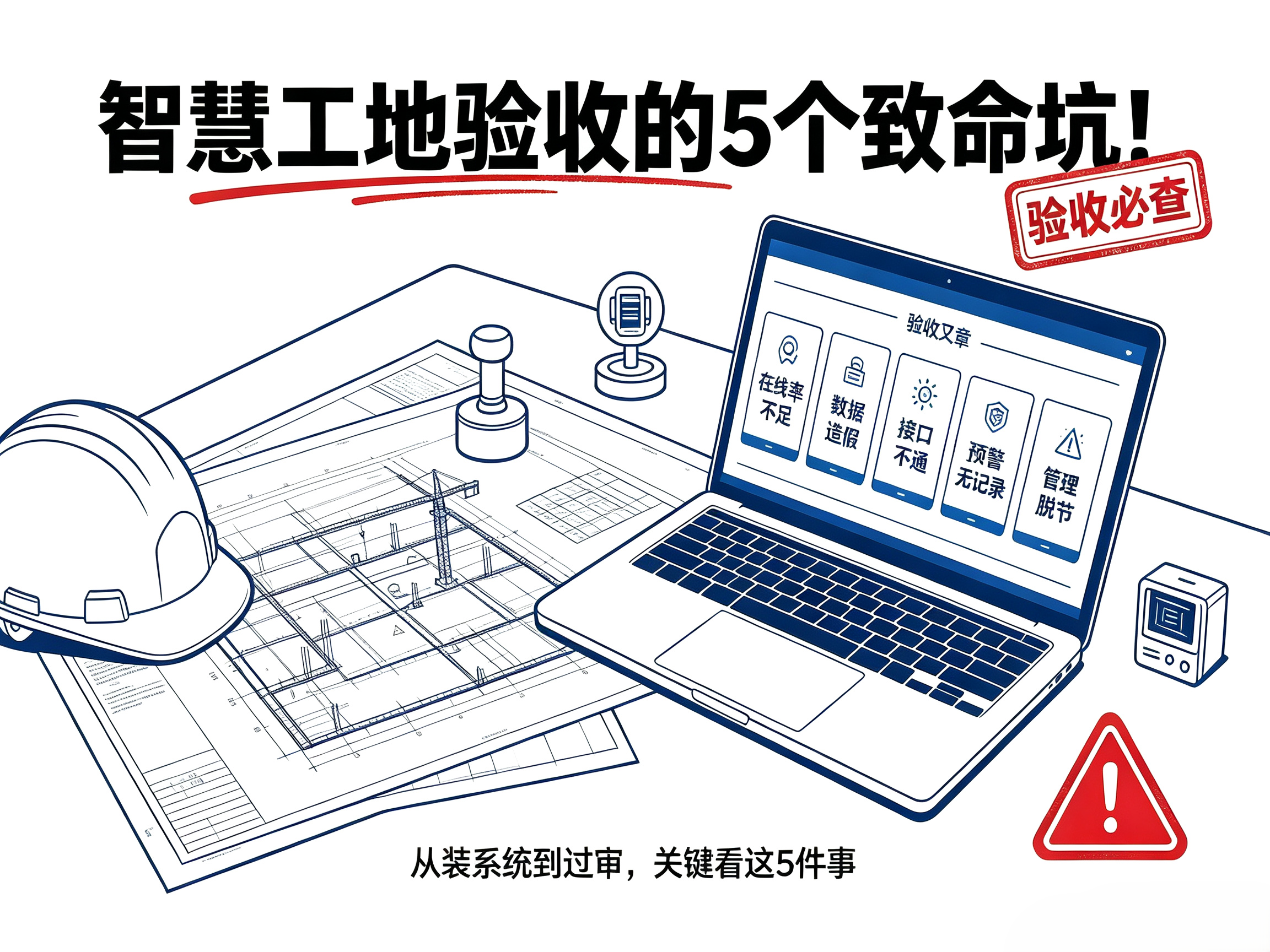 裝了系統(tǒng)反而被扣分？智慧工地驗(yàn)收的5個致命坑！