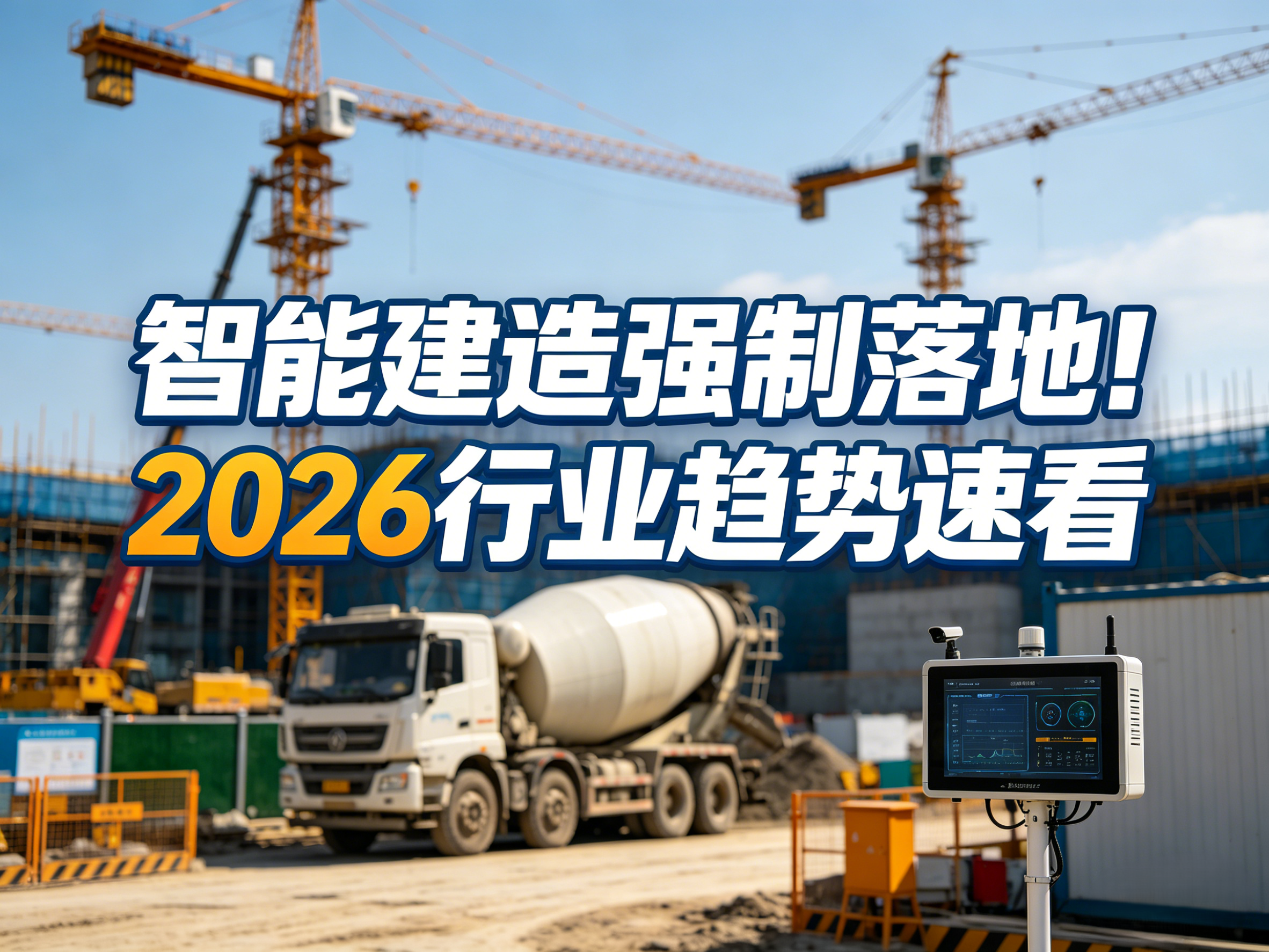 智能建造強制落地！2026行業(yè)趨勢速看